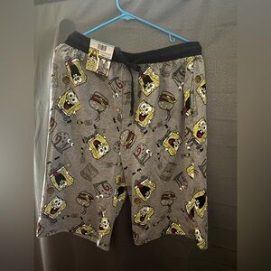 Nickelodeon SpongeBob SquarePants Sleep Shorts in Gray Size XL New With Tags